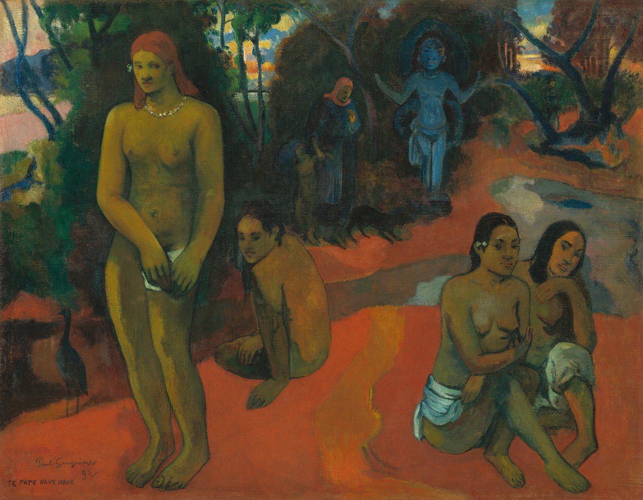 Te Pape Nave Nave (úžasné vody) od Paul Gauguin
