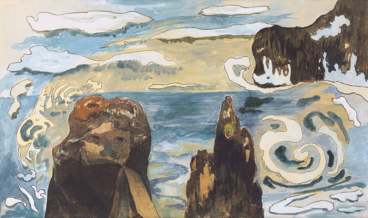 Černé skály, 1889 od Paul Gauguin
