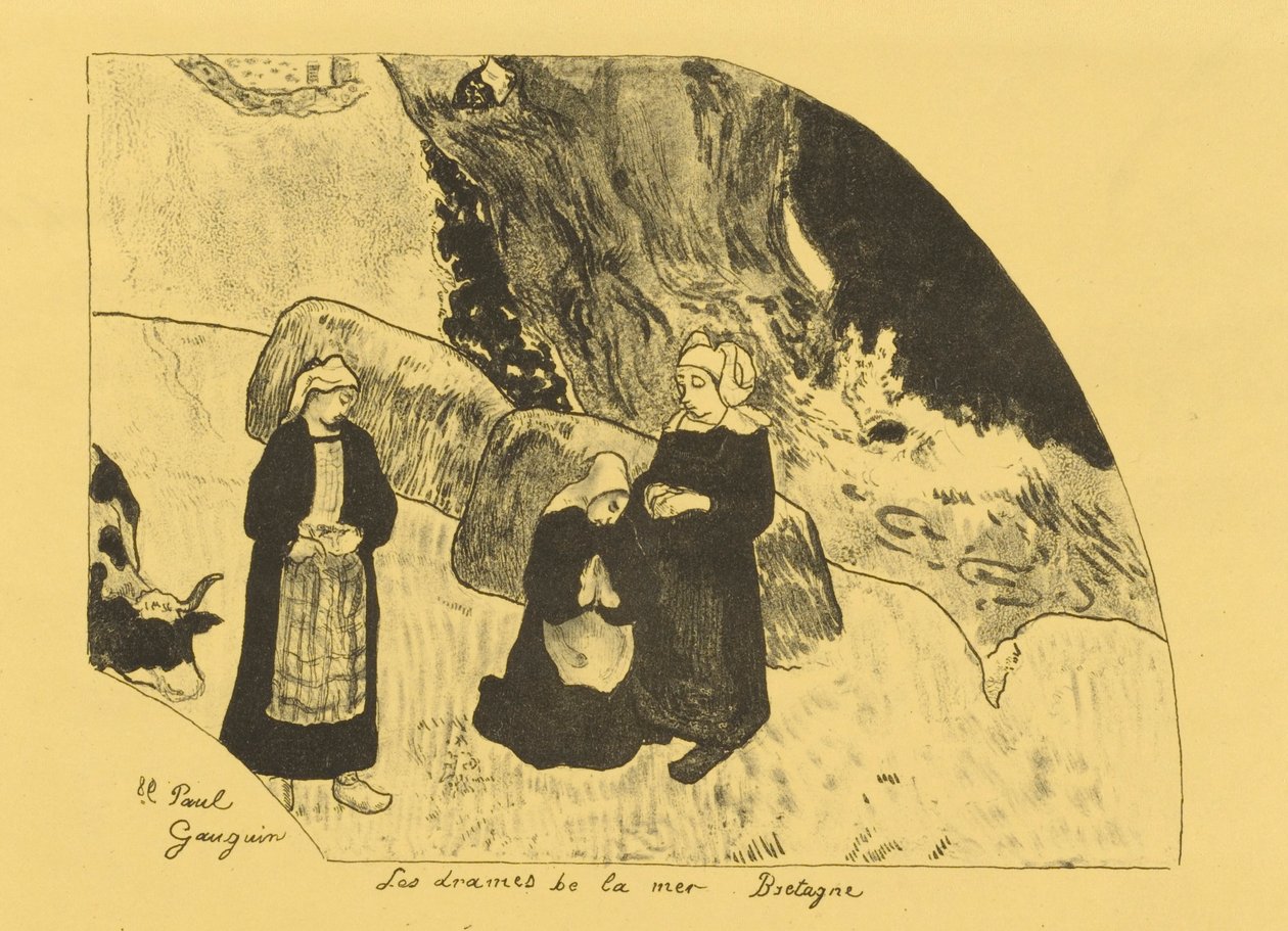 Dramata moře - Bretaň od Paul Gauguin