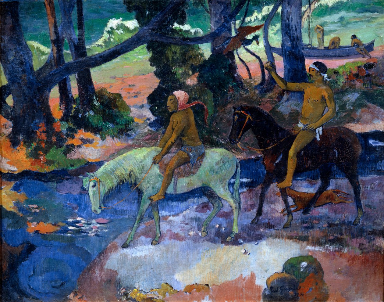 The Ford The Flight, 1901. od Paul Gauguin