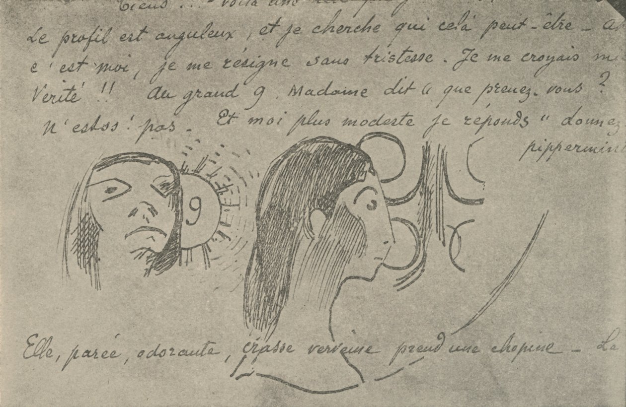 Profil je hranatý, 1936 od Paul Gauguin