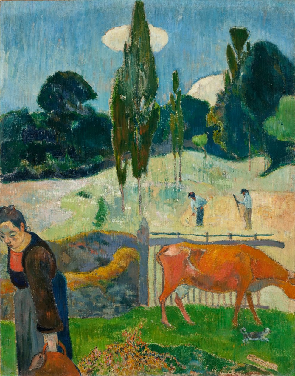 Červená kráva, 1889 od Paul Gauguin