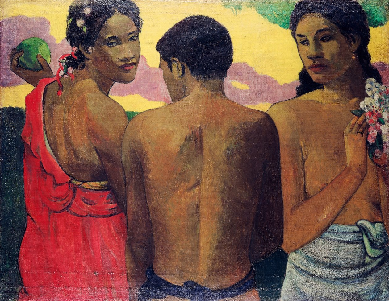 Tři Tahiťané od Paul Gauguin