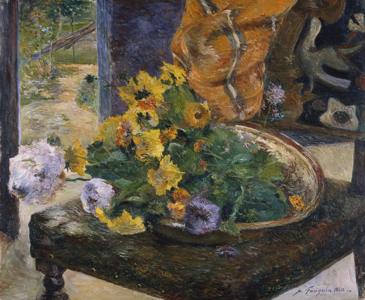 Udělat kytici, 1880 od Paul Gauguin