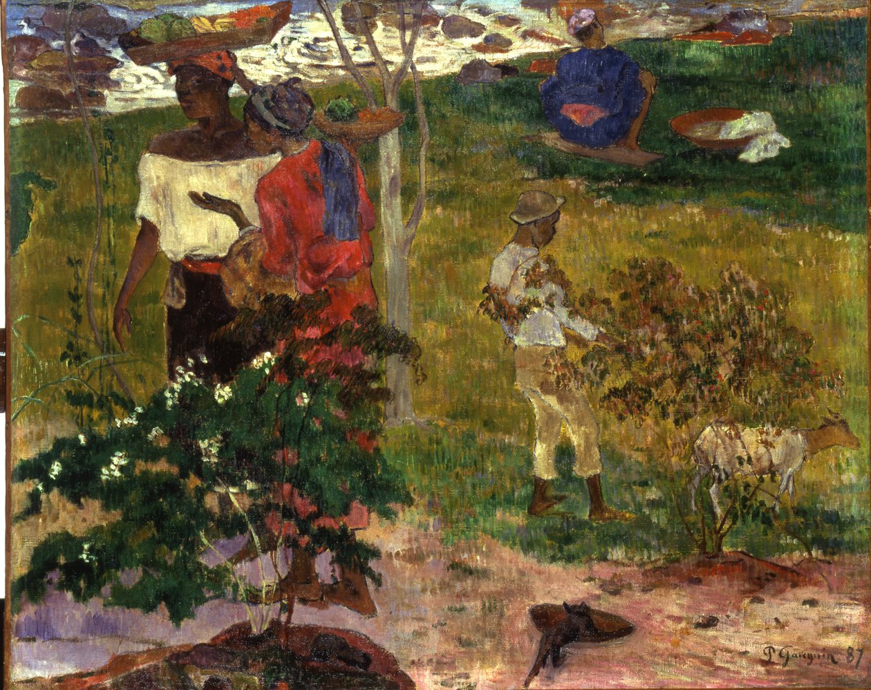 Aktuální rozhovor, 1887 od Paul Gauguin