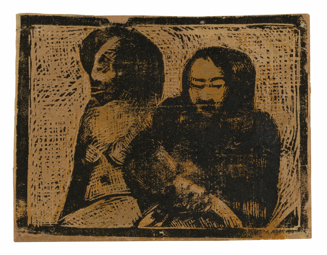 Dva Maorové od Paul Gauguin