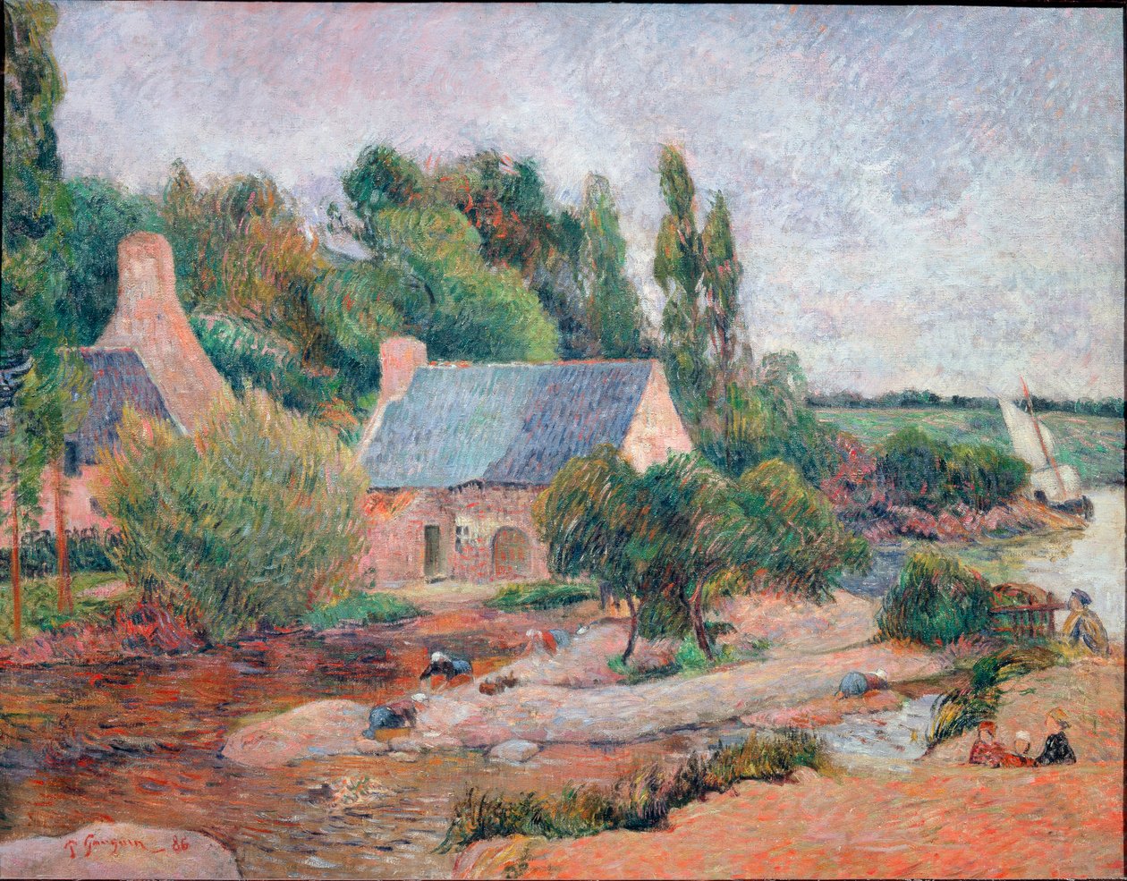 Pračky v Pont-Aven od Paul Gauguin