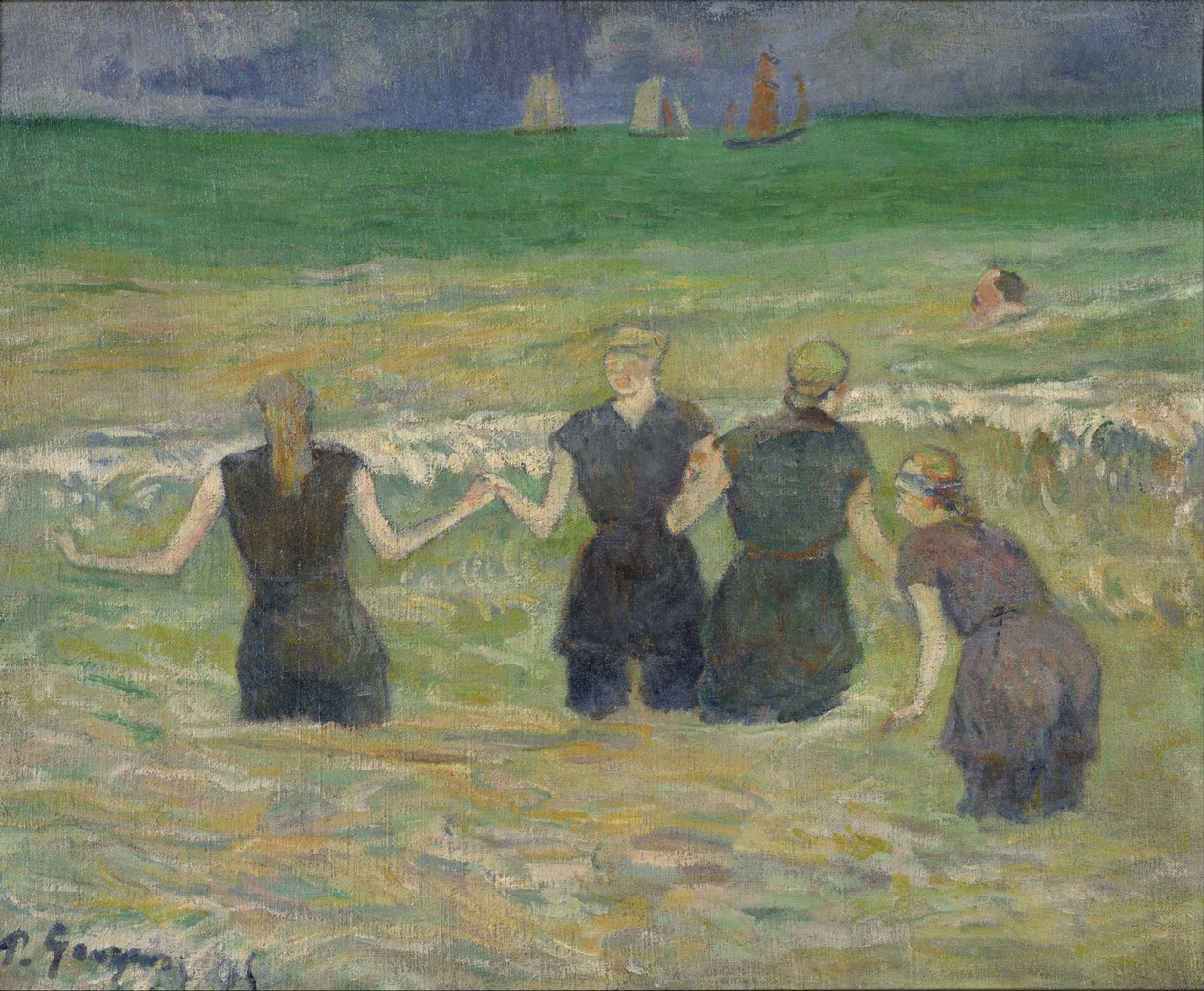 Ženy koupání od Paul Gauguin