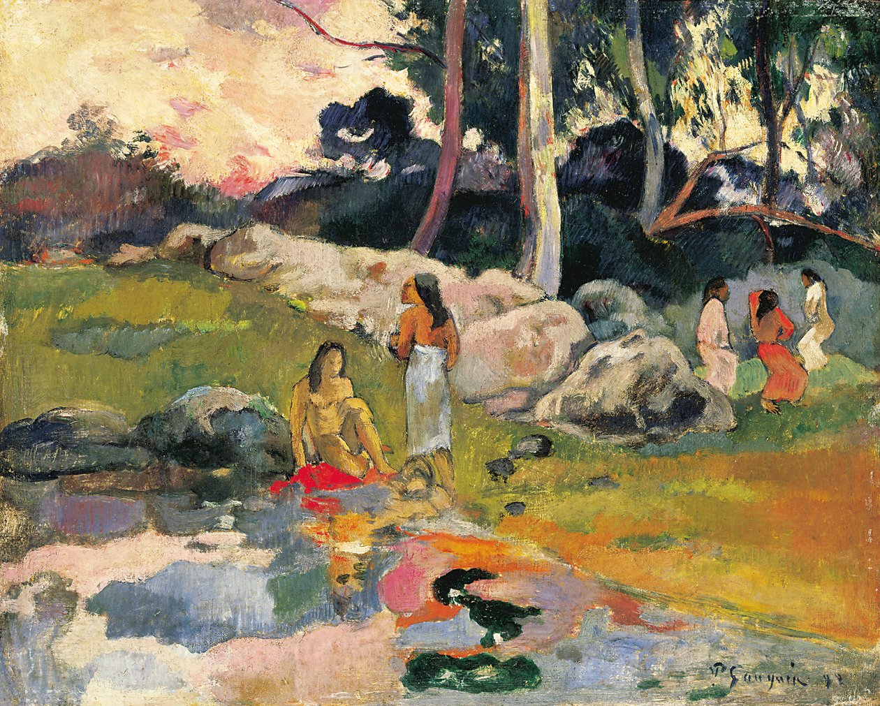 Ženy u řeky od Paul Gauguin