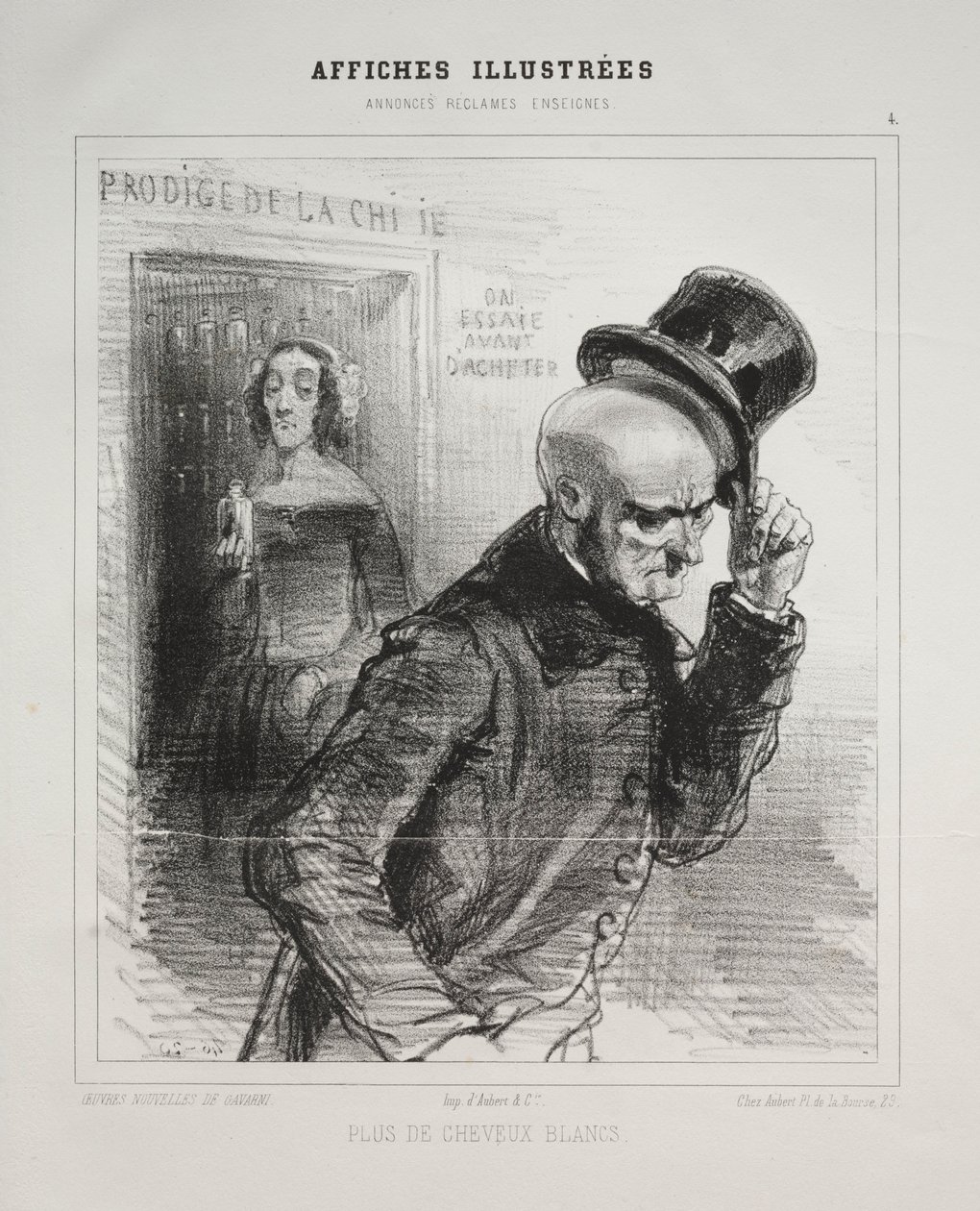 Affliches Illustrées. od Paul Gavarni
