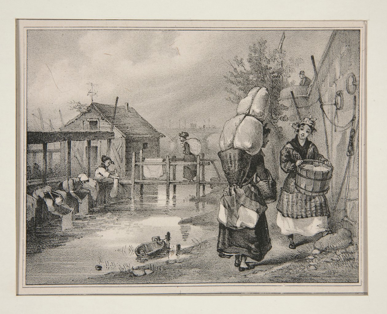 PRÁDLA. od Paul Gavarni