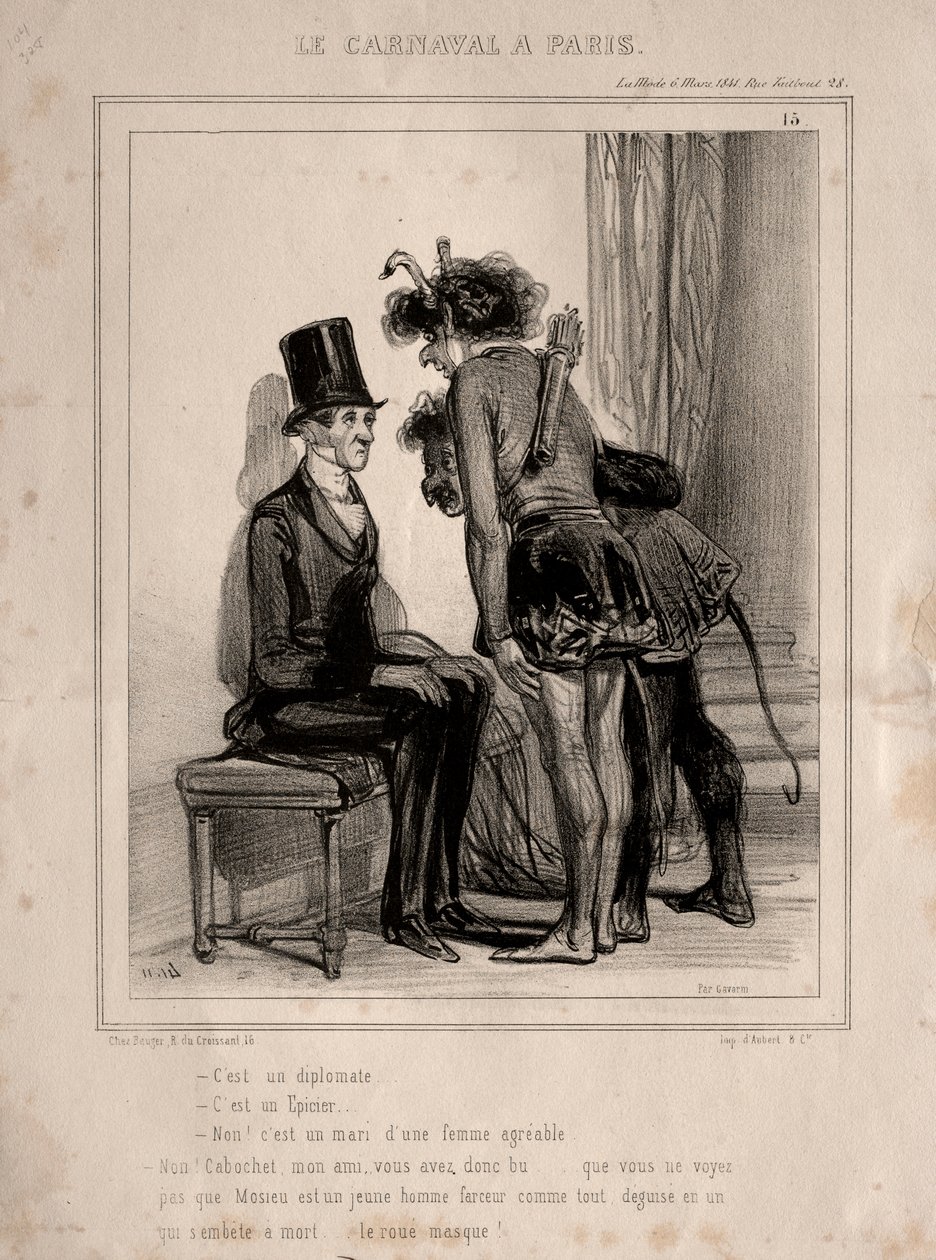 Karneval, 1841. od Paul Gavarni