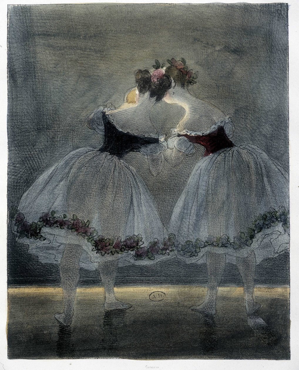 Tanečníci z Gavarni - 19. století od Paul Gavarni