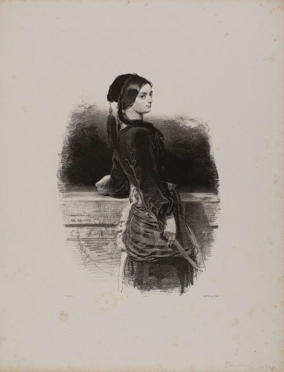 Gulnare (paní Waldor) od Paul Gavarni