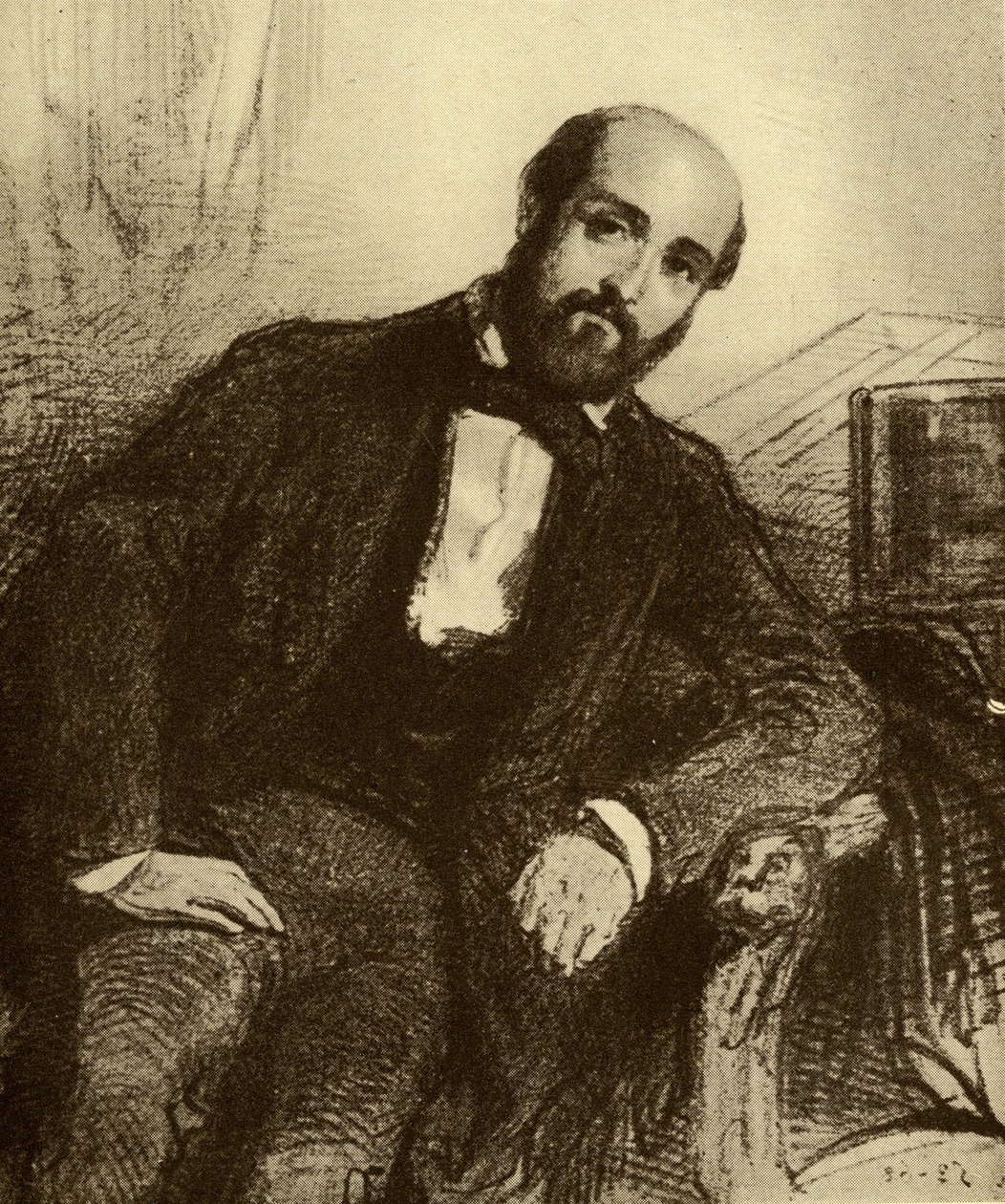 Henry Murger (1822-61) od Paul Gavarni