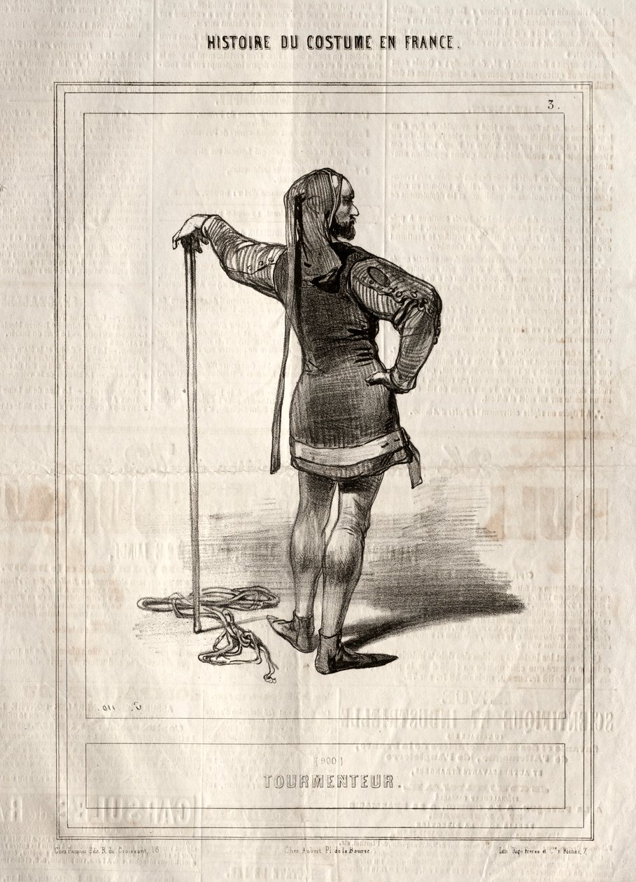 Historie kostýmu ve Francii: Tormenteur, 1843. od Paul Gavarni