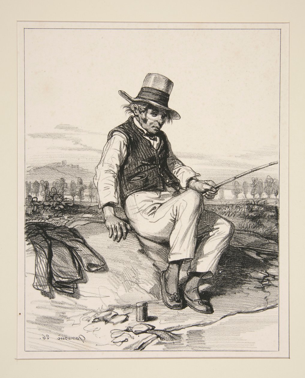 JEROME SAUVAGE, (známý jako otec Belenfant). od Paul Gavarni