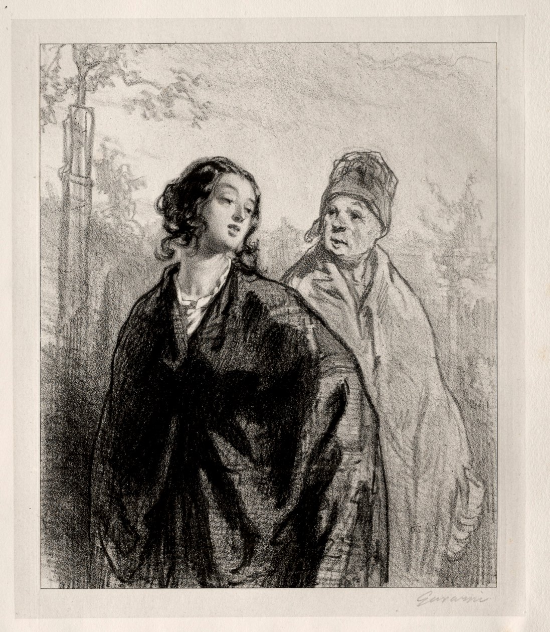 La Fille et la mère. od Paul Gavarni