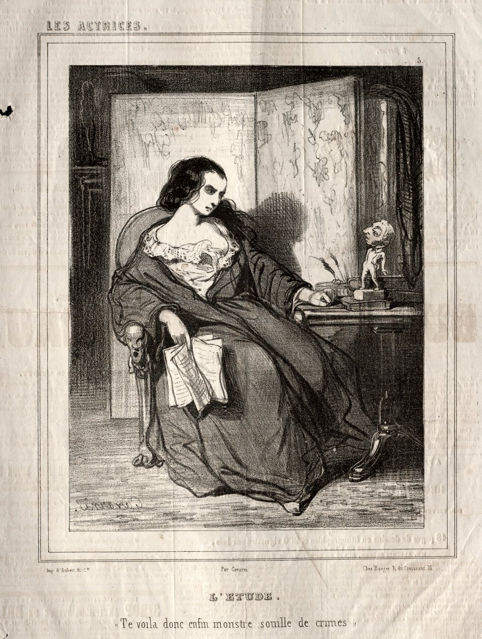 Herečky: Studie, 1843. od Paul Gavarni
