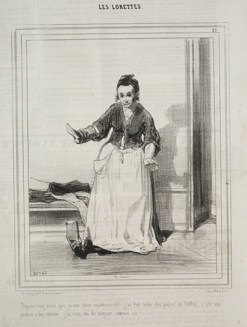 Lorety, 1842. od Paul Gavarni