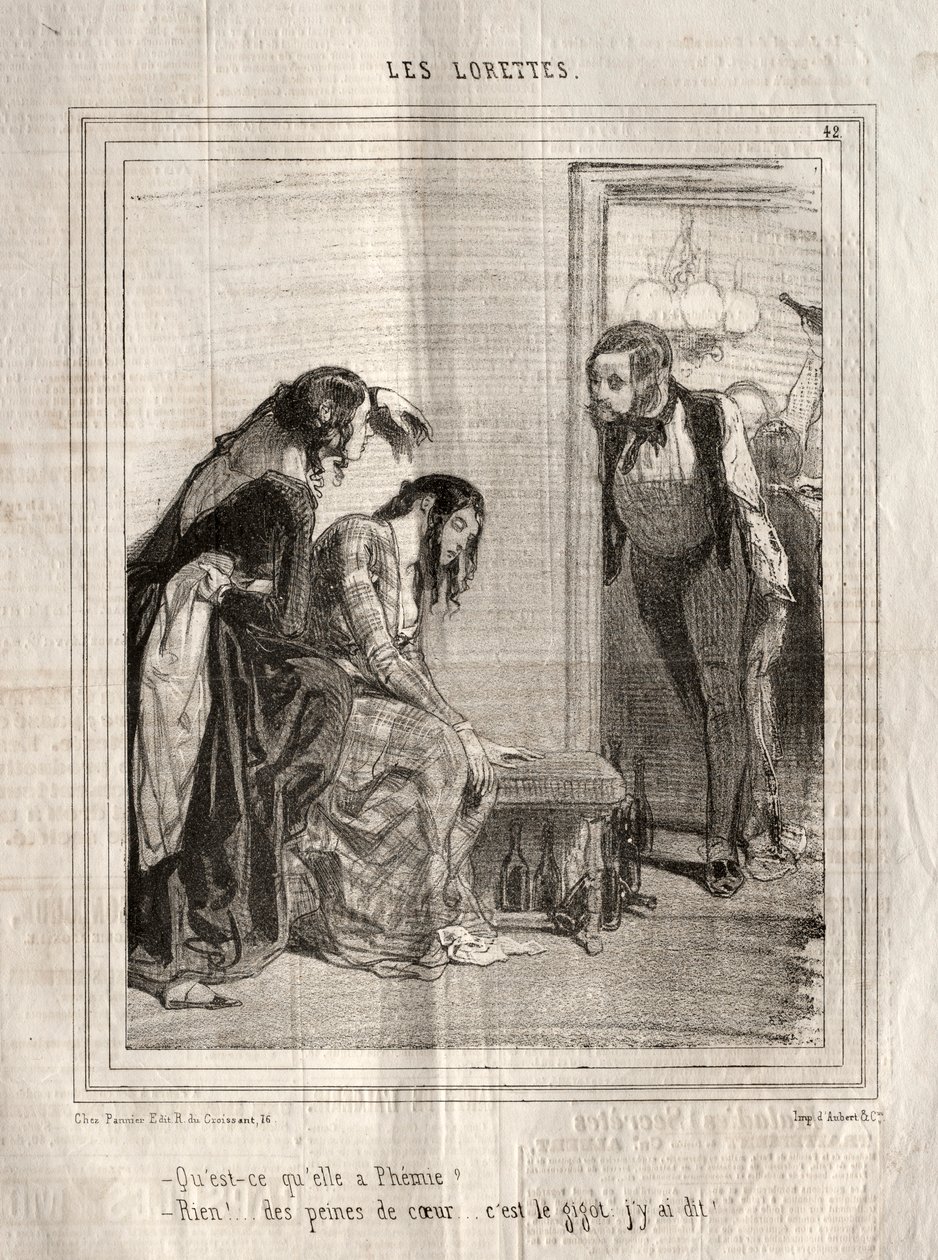 Lorety, 1842. od Paul Gavarni