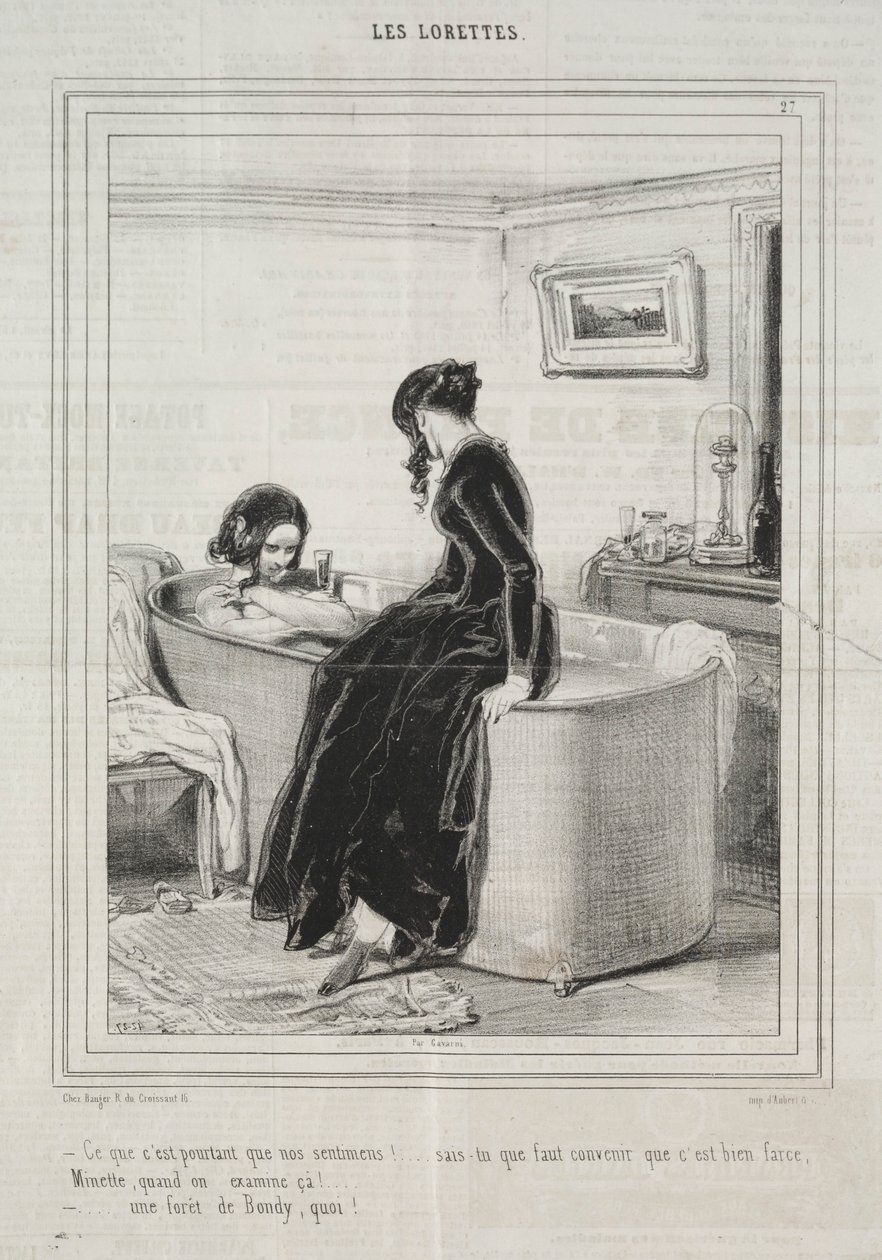 Lorety, 1842. od Paul Gavarni