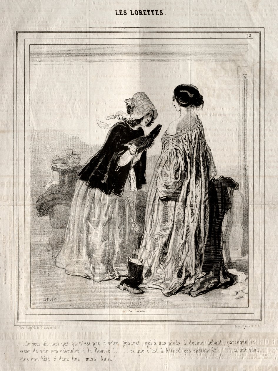 Lorety, 1842. od Paul Gavarni