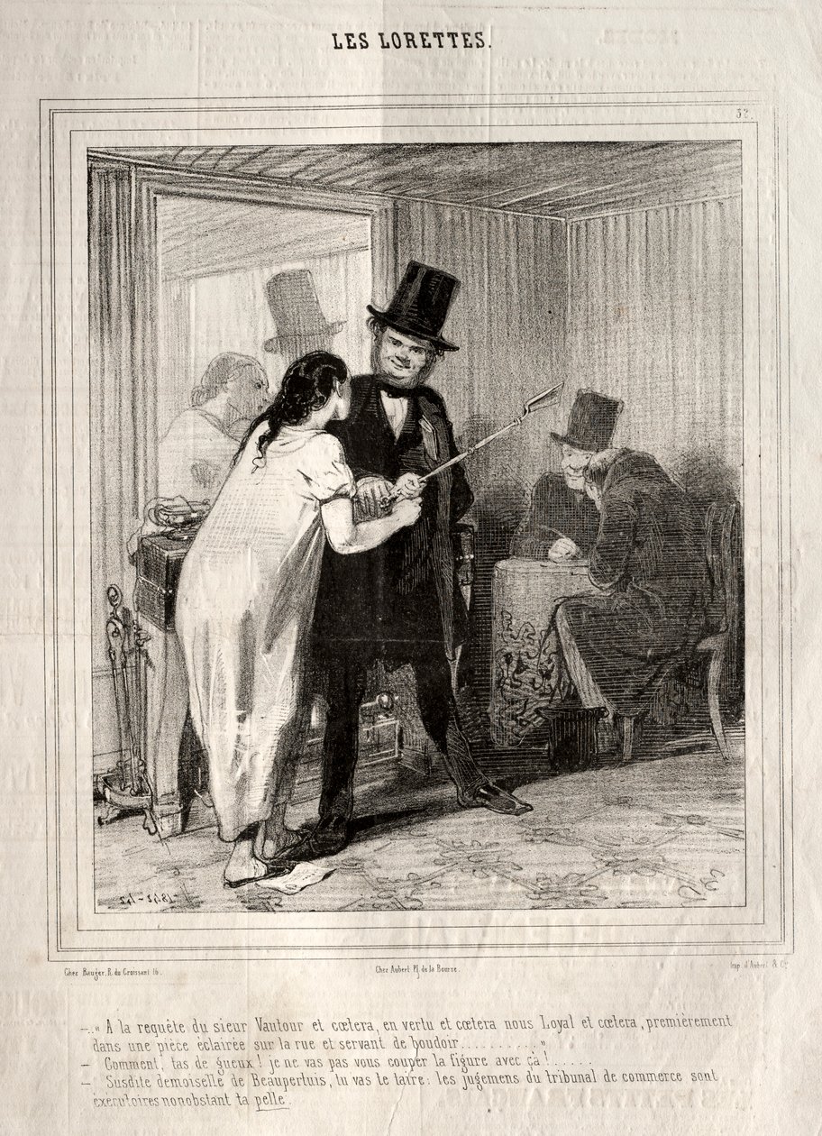 Lorety, 1842. od Paul Gavarni