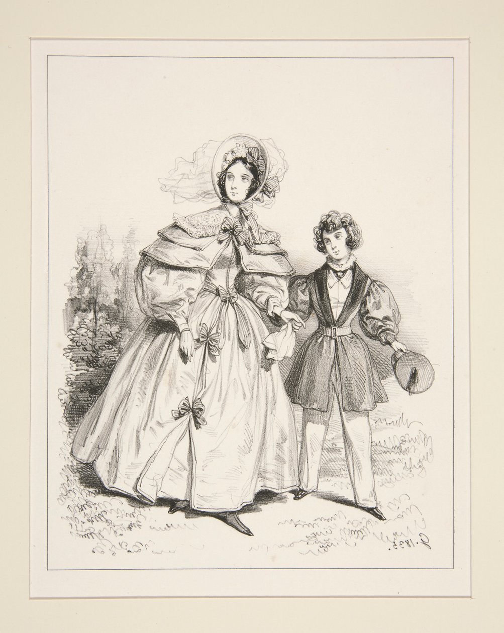 RANNÍ NEDBAVOST. 1835. od Paul Gavarni