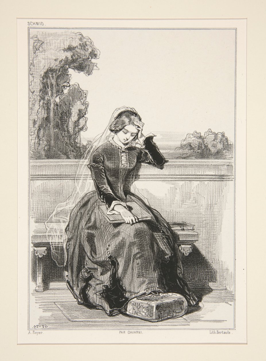 Rose De Tanneburg. od Paul Gavarni