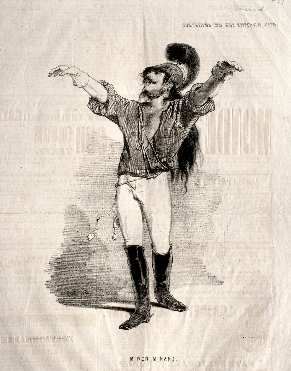 Vzpomínky na Bal Chicard: Mignon-Minard od Paul Gavarni