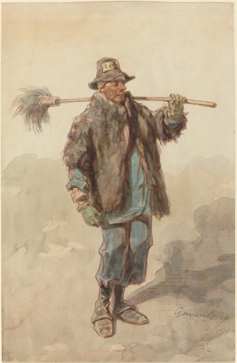 The Street Sweeper (Le Cantonnier) od Paul Gavarni