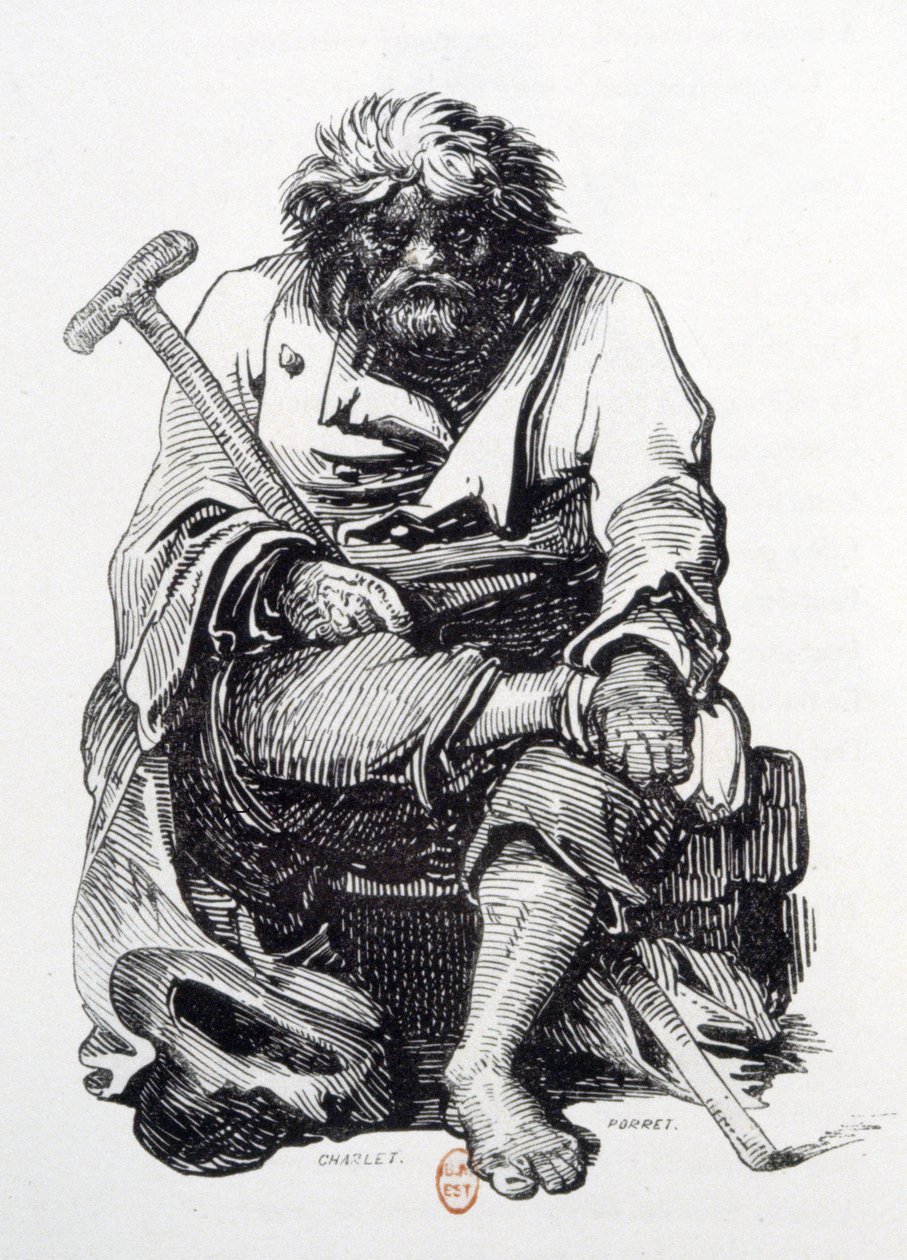Žebrák od Paul Gavarni