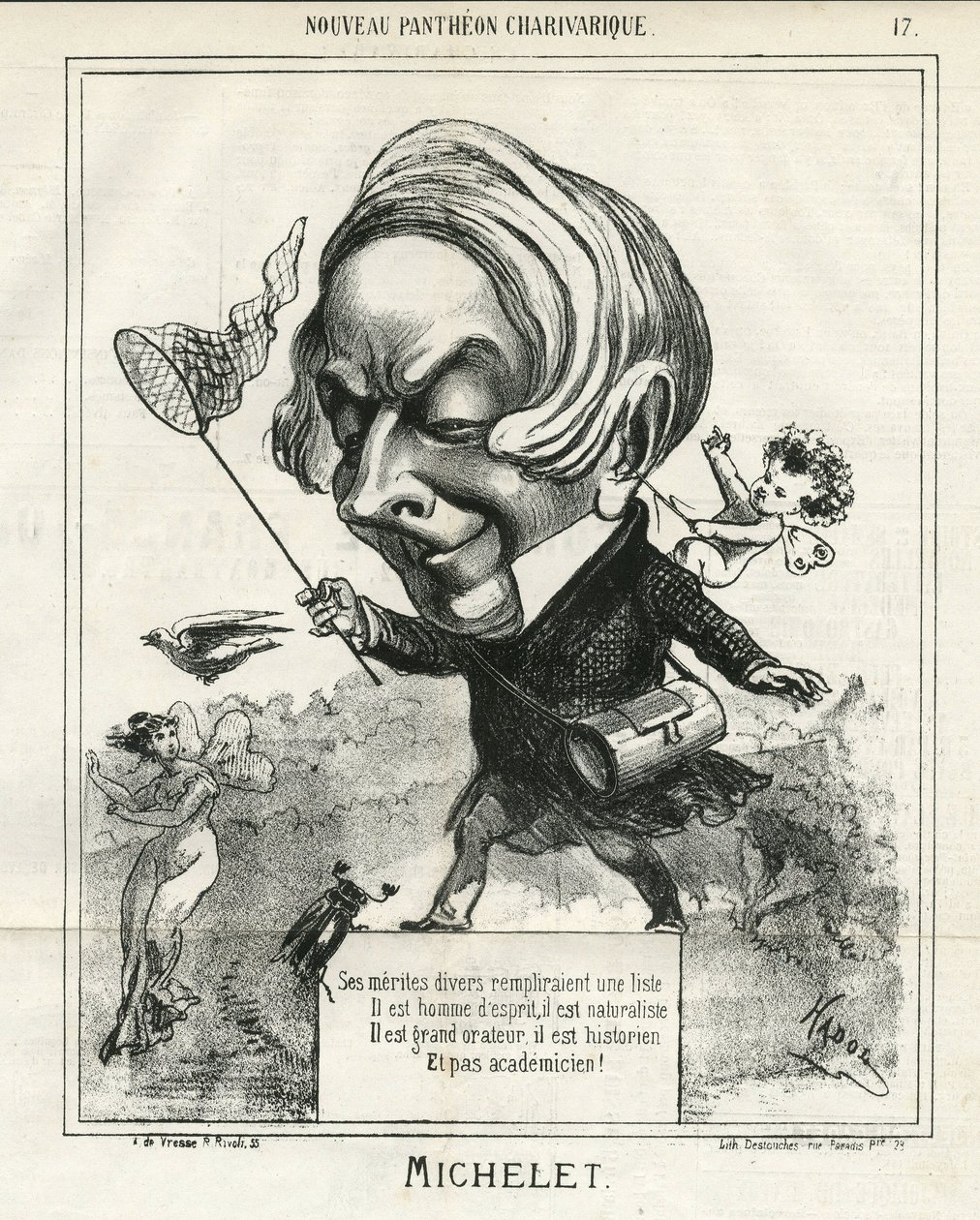 Ilustrace Hadol (1835-1875) v The Charivari od Paul Hadol