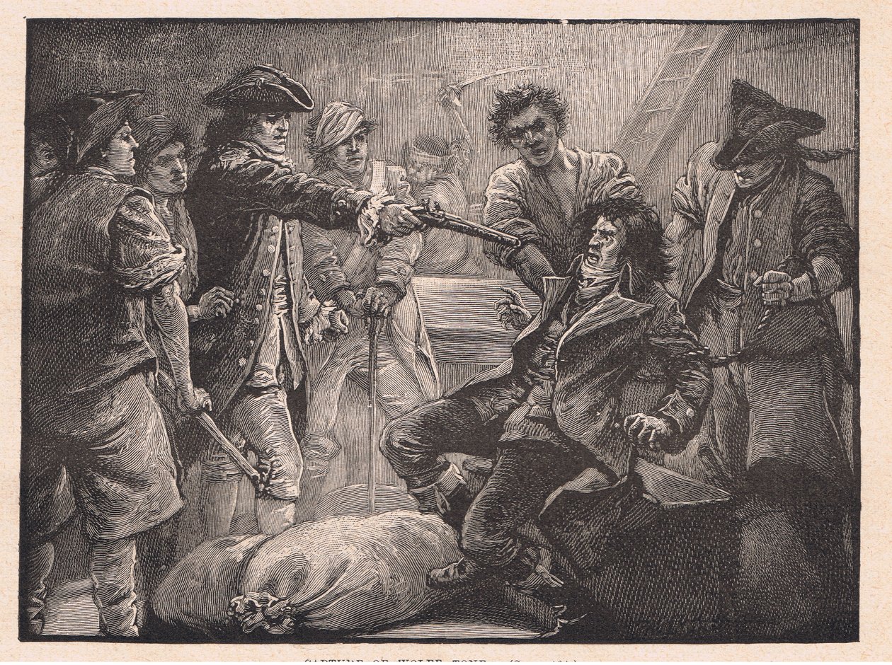 Zachycení Wolfe Tone AD 1798 od Paul Hardy