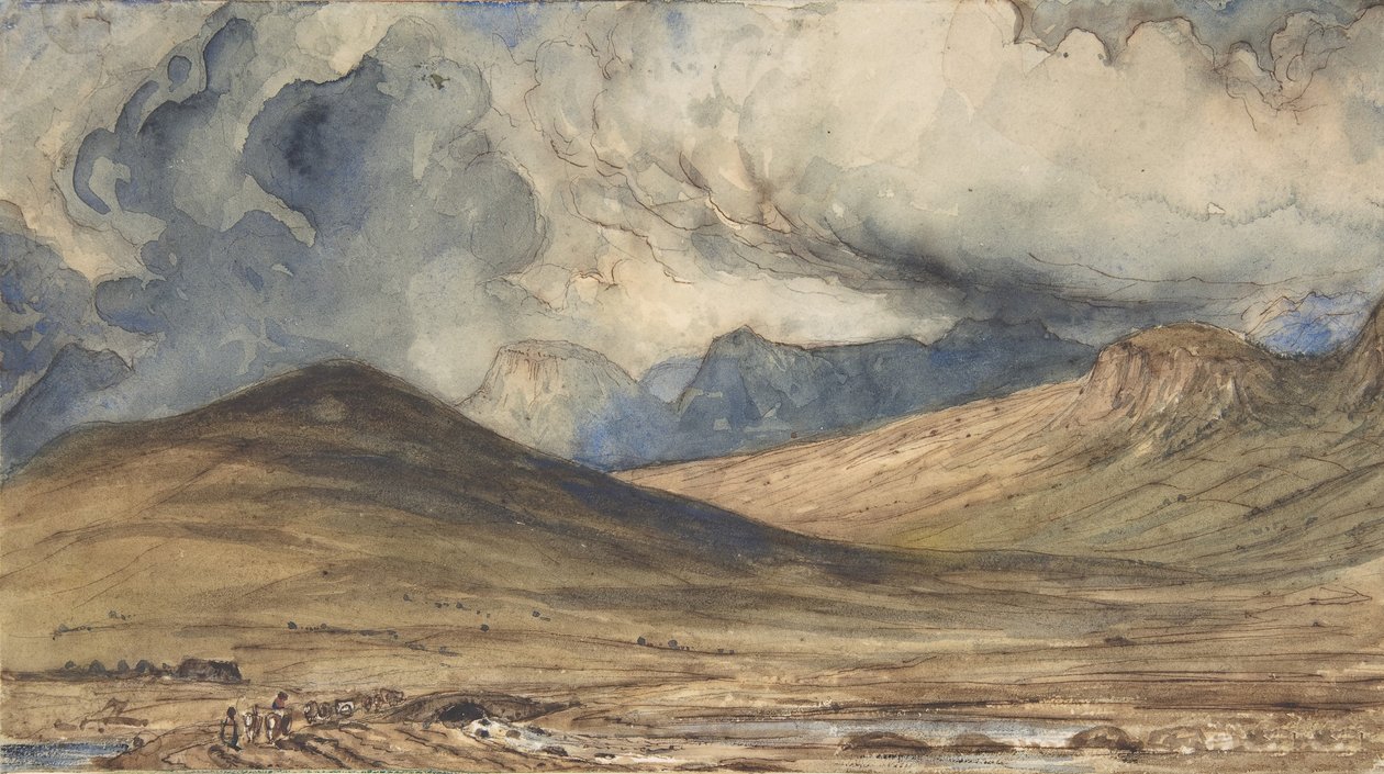 Pohoří Auvergne, 1831-33. od Paul Huet