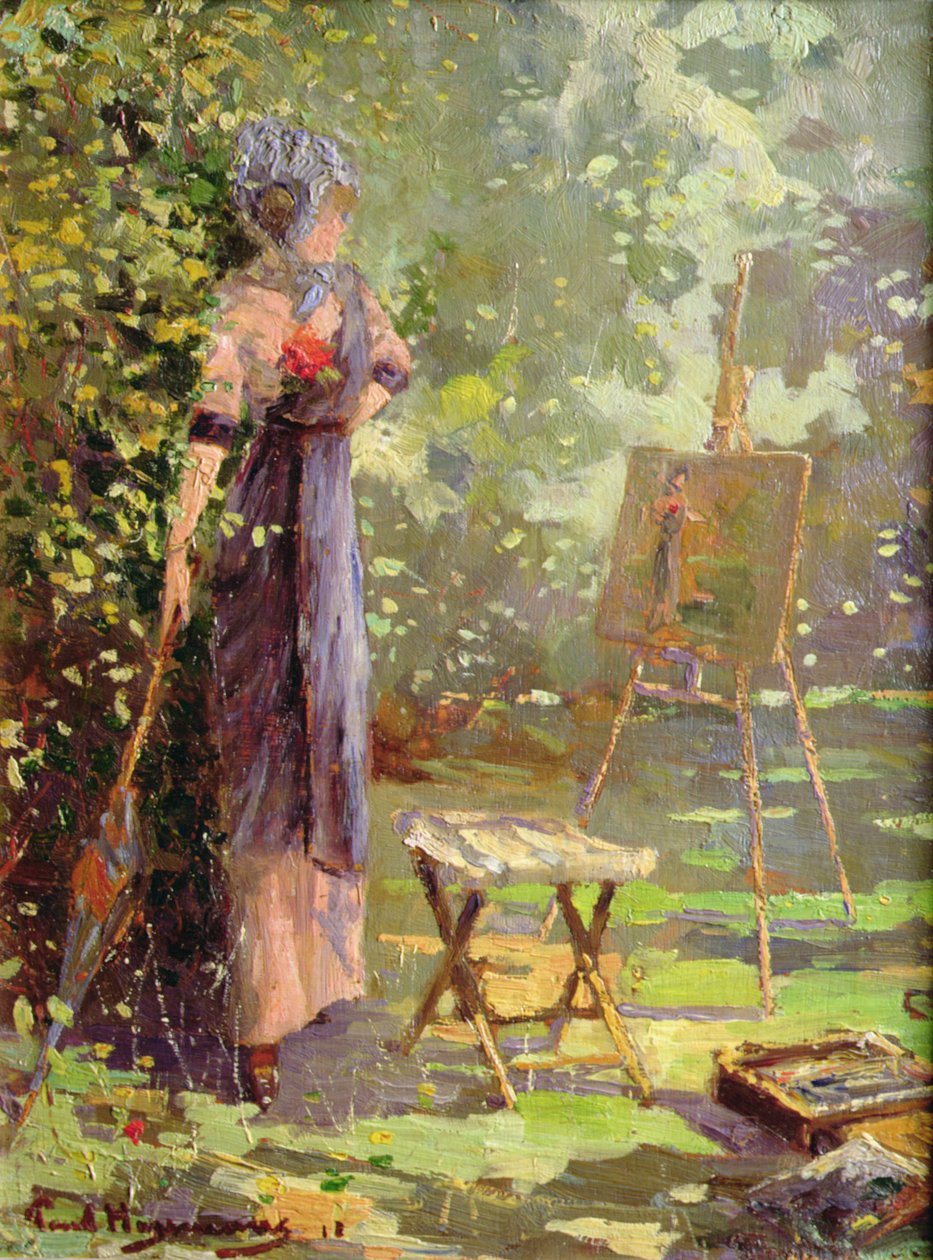 Model umělce (panel) od Paul Huysmans
