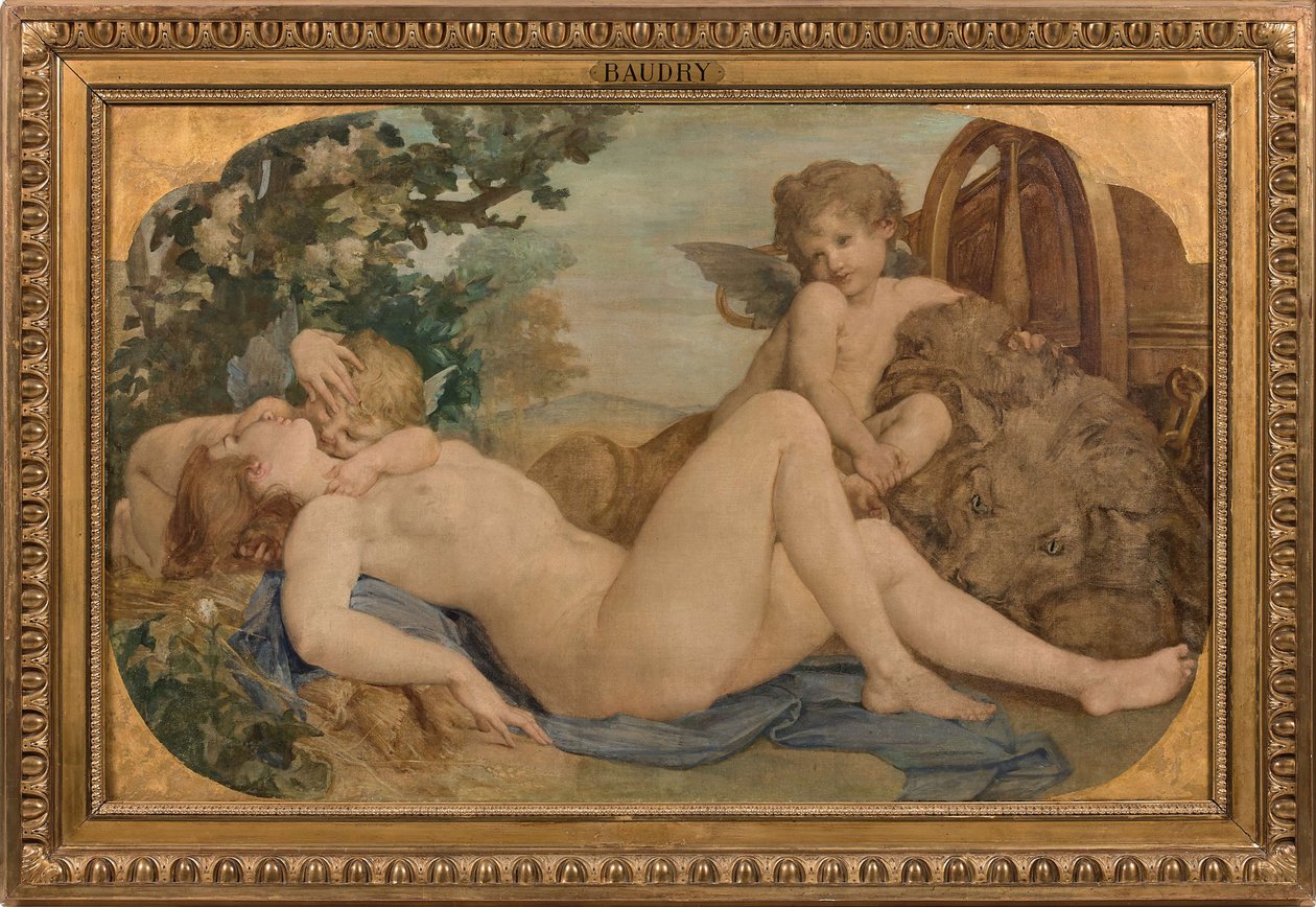 Cybele a Amphitrite, 1859. od Paul Jacques Aimé Baudry