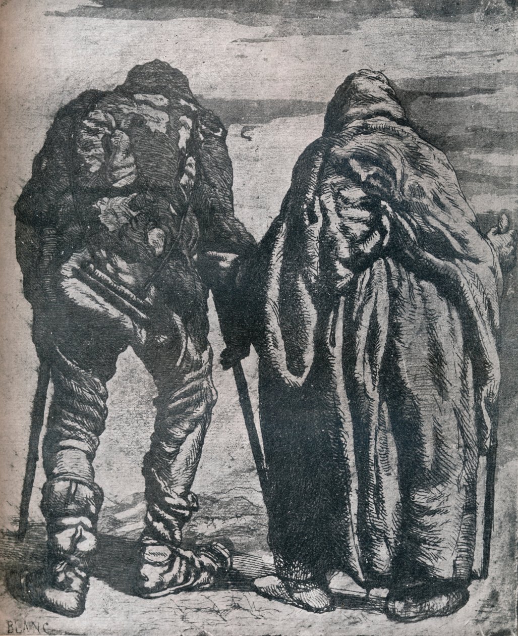 Vagrants, c19. století, 1924 od Paul Joseph Blanc
