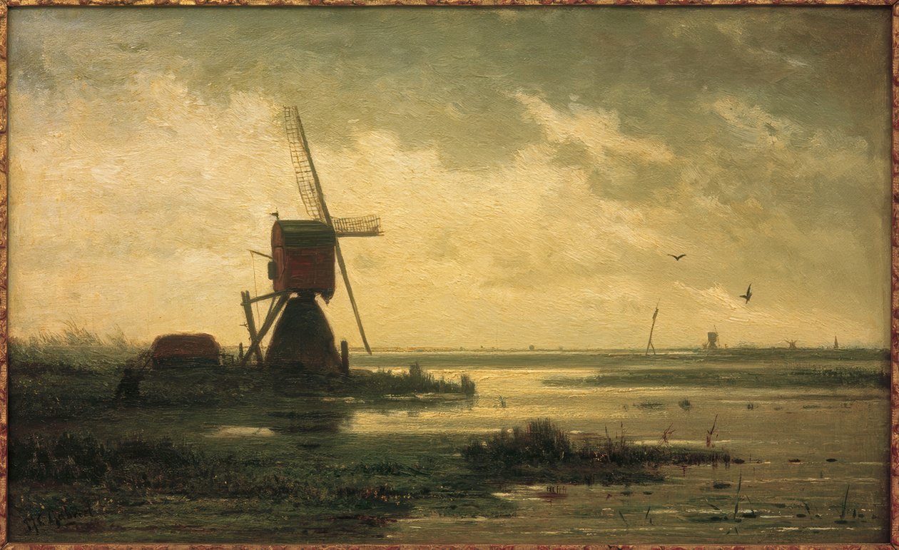 Polderlandschaft od Paul Joseph Constantin Gabriel