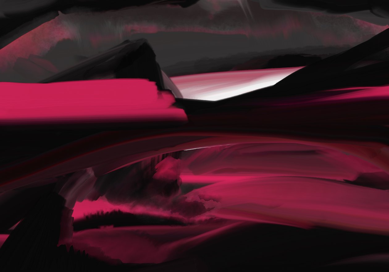 Surtr fjall, 2022 (digitální umění) od Paul Kempton