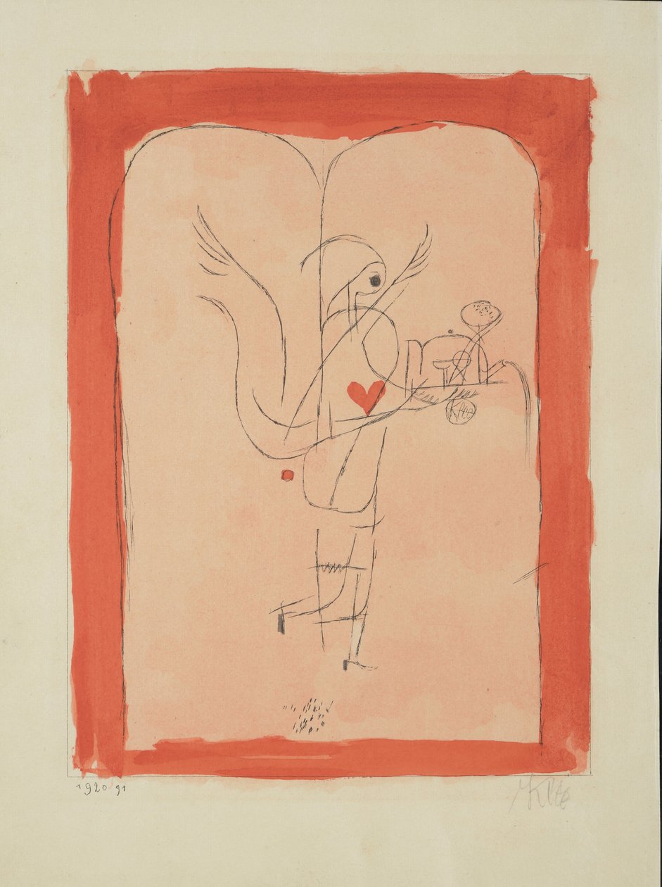 Génius podává malou snídani, 1920. od Paul Klee