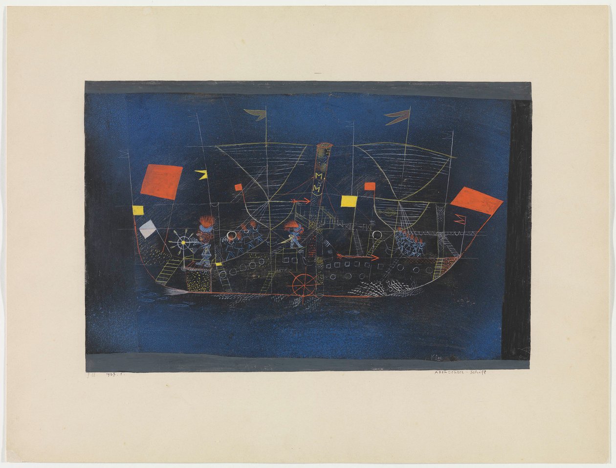 Abenteuer-Schiff Dobrodružná loď, 1927. od Paul Klee
