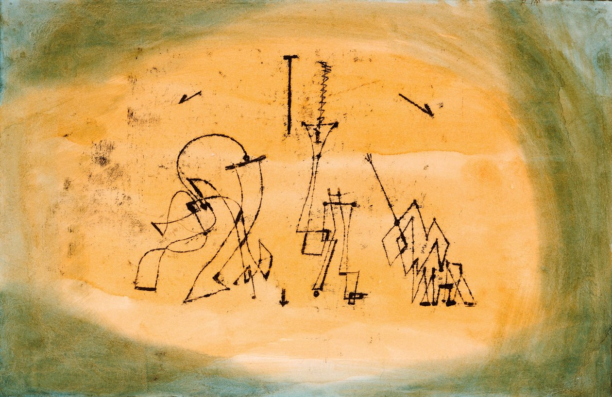 Abstraktní trio, 1923 od Paul Klee