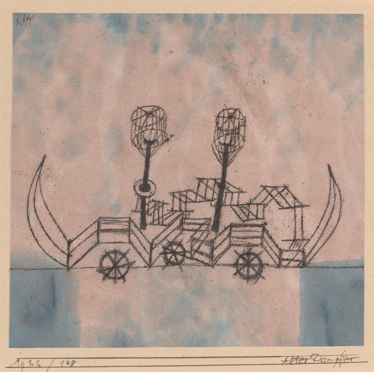 Starý parník od Paul Klee