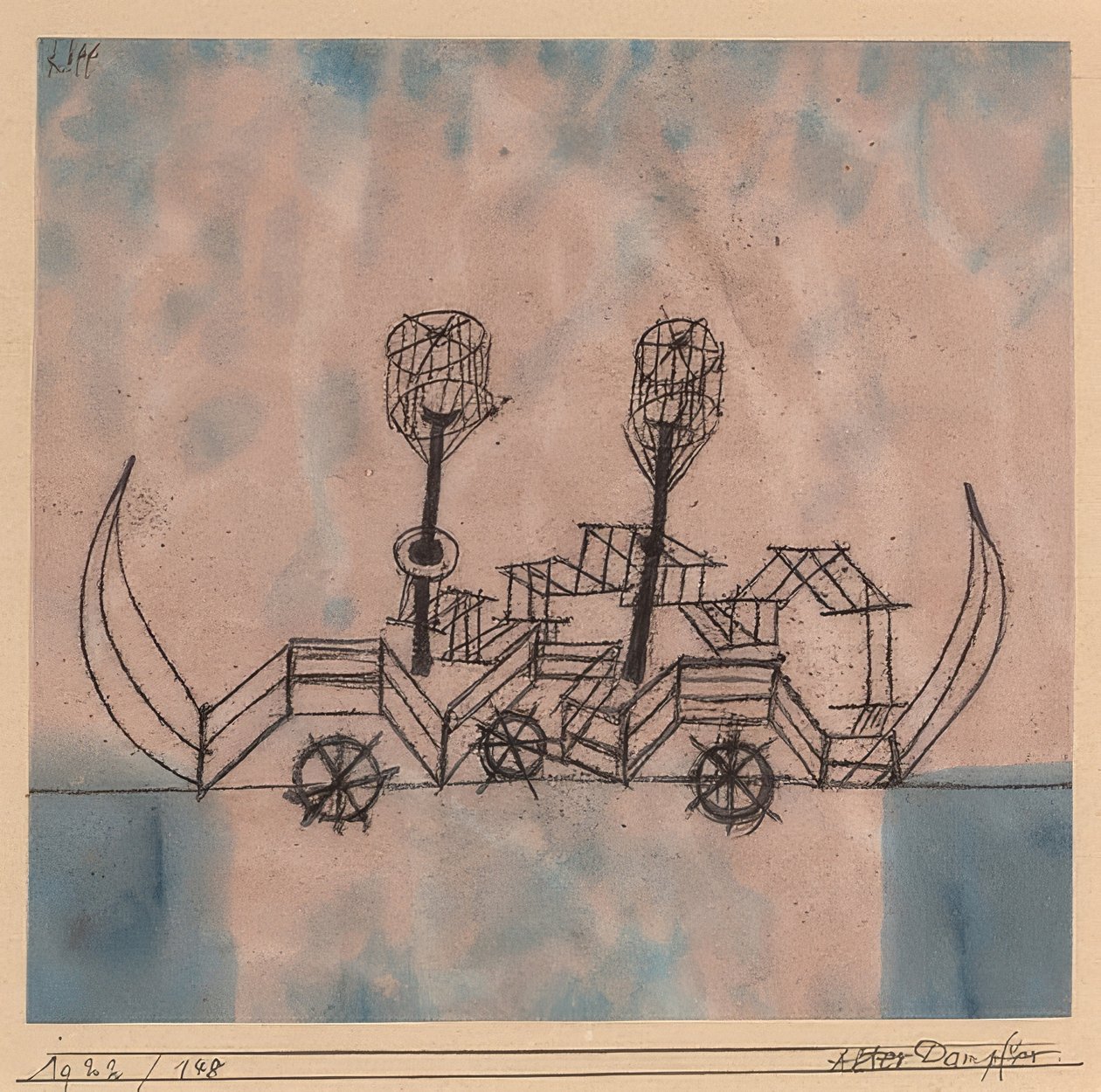 Starý parník. 1922 od Paul Klee