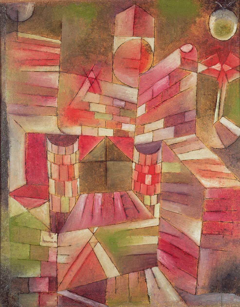 Architektura u okna od Paul Klee