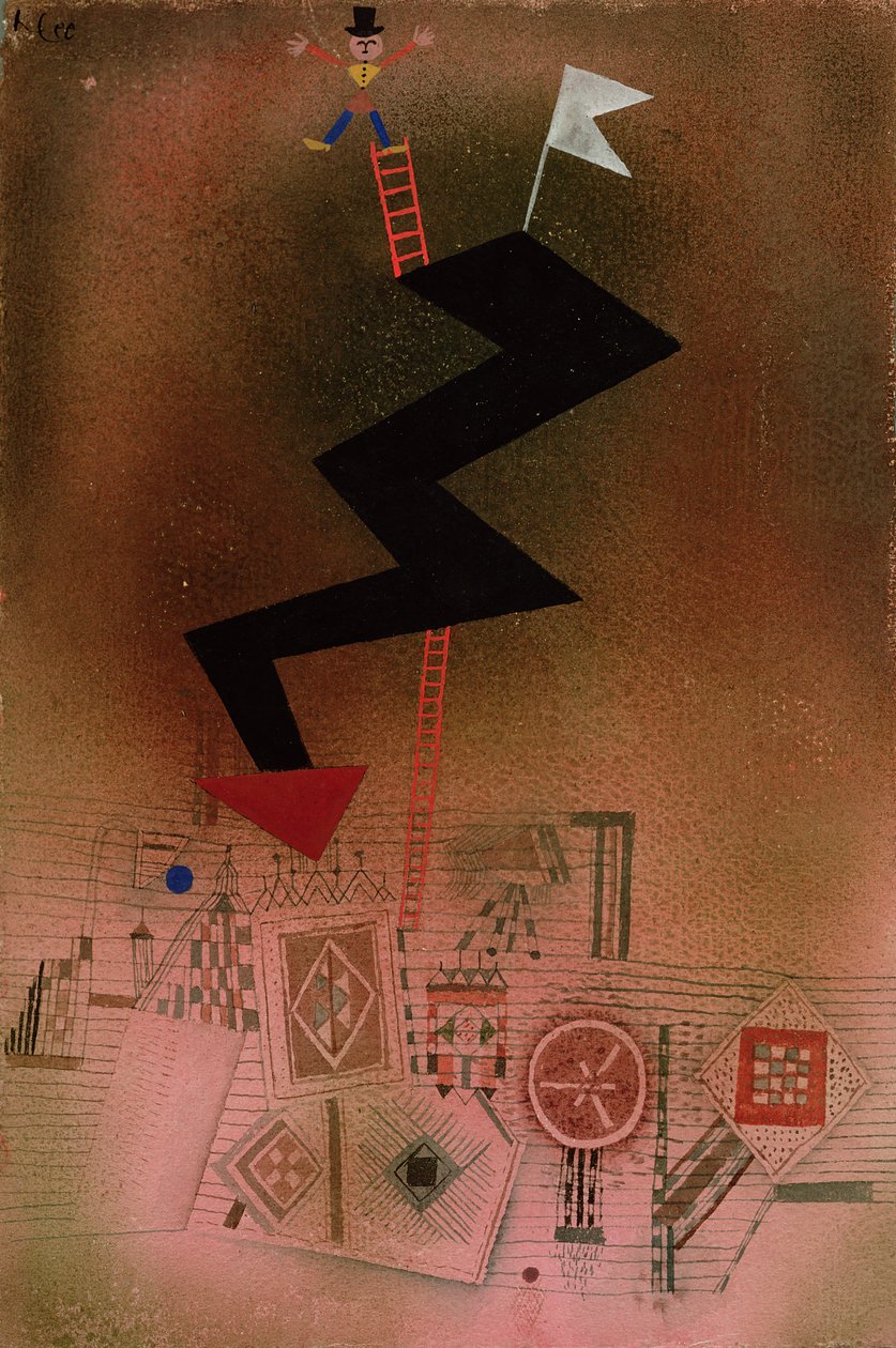 Zatčen Lightning od Paul Klee