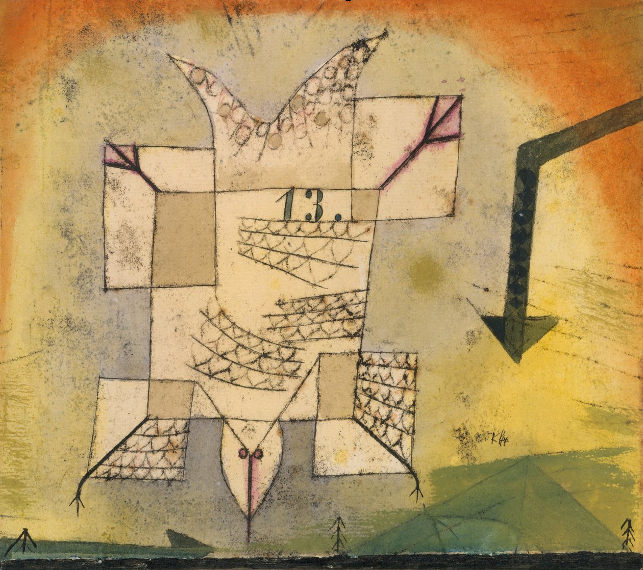 Ptačí pád od Paul Klee