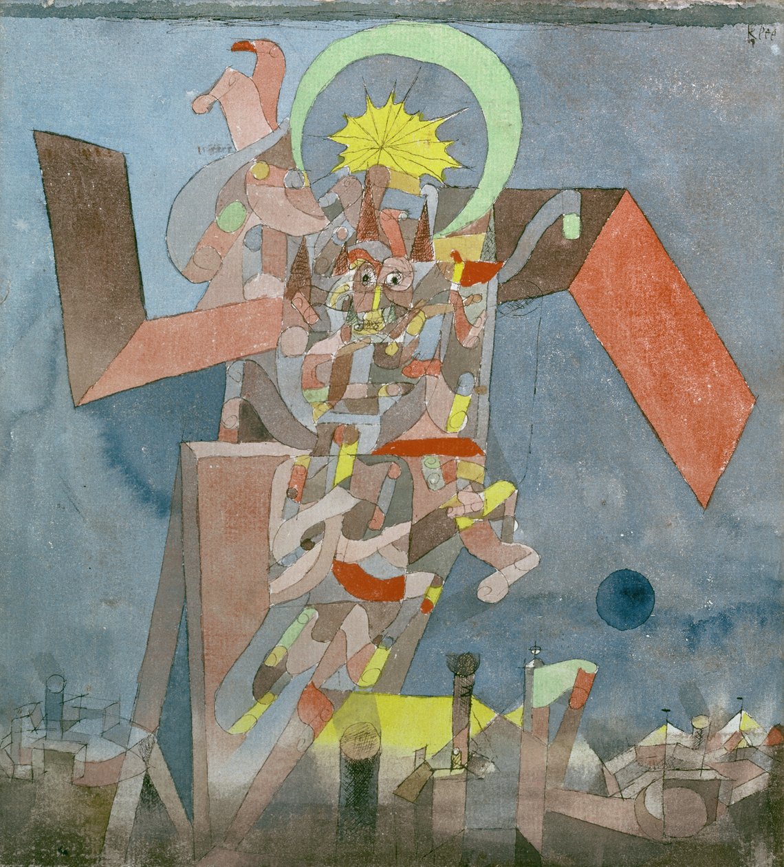 Démon nad loděmi od Paul Klee
